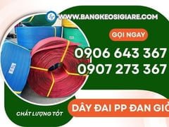 Dây đai pp đan giỏ nhiều màu giá sỉ cho cơ sở sản xuất