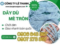 Dây dù mè tròn giá sỉ cho đại lý, cửa hàng vật tư