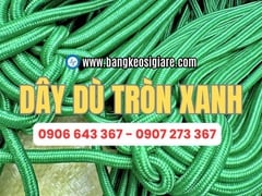 Dây dù tròn xanh nhiều ly, nhiều size giá sỉ sẵn kho