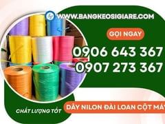 Bán sỉ dây nilon Đài Loan cột máy nhiều màu thùng 12 cuộn