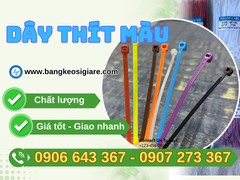 Dây thít màu túi 100 sợi giá sỉ nhiều kích cỡ