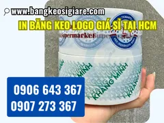 In băng keo logo giá sỉ tại HCM