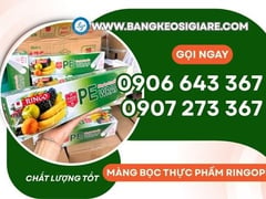 Màng bọc thực phẩm Ringo PE 30cm giá sỉ an toàn tiện dùng