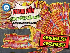 Mua sỉ tem dán chúc mừng năm mới trang trí hộp quà, lẵng quà tết