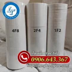 BĂNG KEO 2 MẶT TRẮNG DẦU