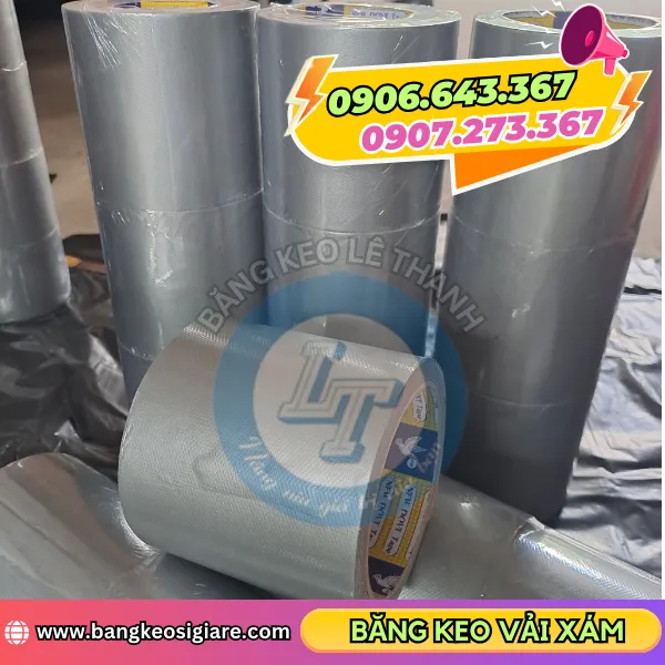 BĂNG KEO VẢI XÁM