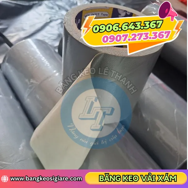 BĂNG KEO VẢI XÁM