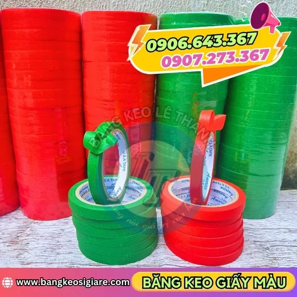 BĂNG KEO GIẤY MÀU