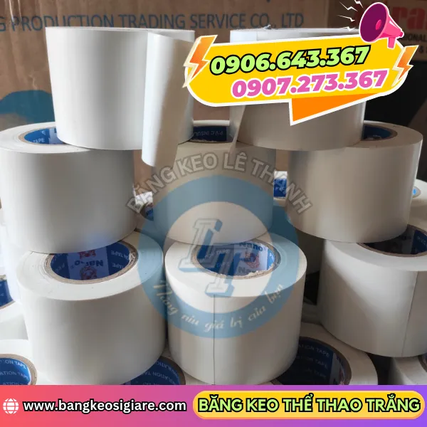 BĂNG KEO ĐÁ BANH MÀU TRẮNG