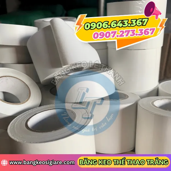 BĂNG KEO ĐÁ BANH MÀU TRẮNG