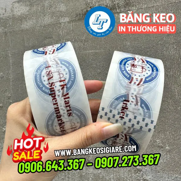 BĂNG KEO IN LOGO NỀN MÀU