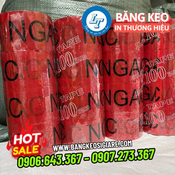 BĂNG KEO IN LOGO NỀN MÀU