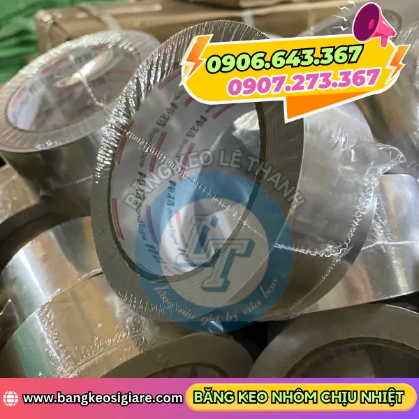 BĂNG KEO NHÔM CHỊU NHIỆT TRƠN
