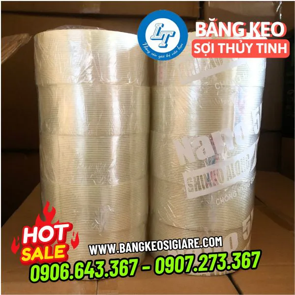 BĂNG KEO SỢI THỦY TINH 1 SỌC