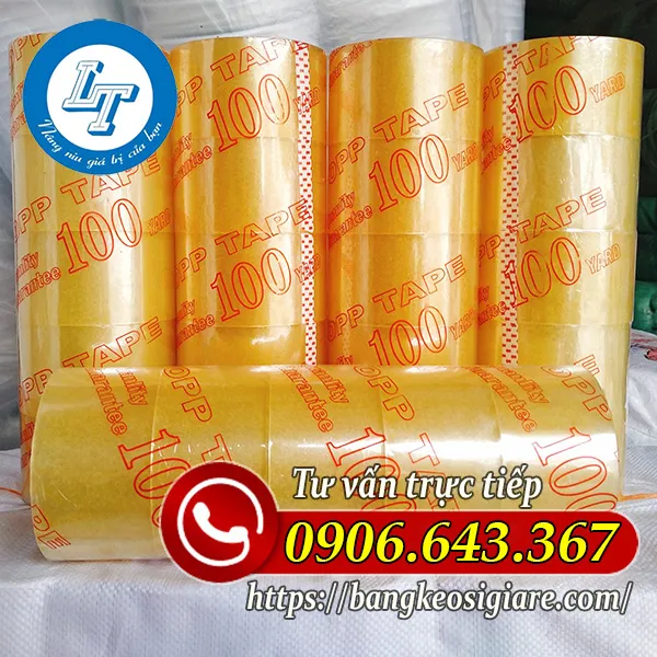 BĂNG KEO TRONG MÀU VÀNG