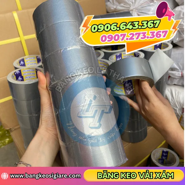 BĂNG KEO VẢI XÁM