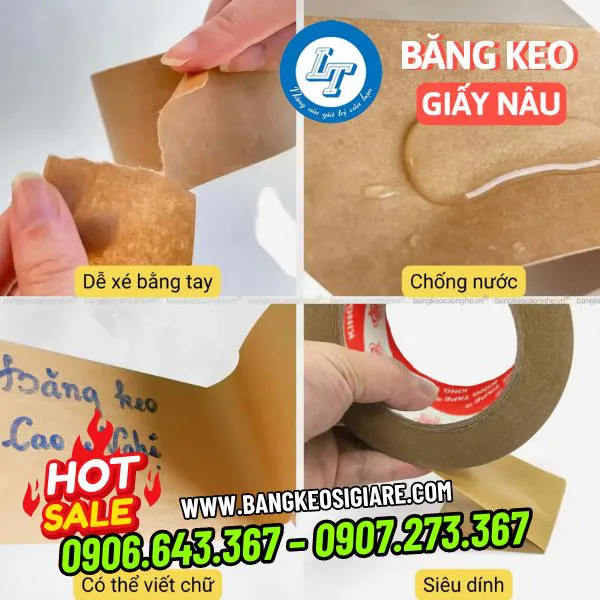 BĂNG KEO GIẤY NÂU