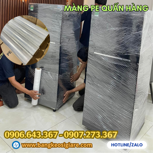 Màng PE dùng quấn quanh bảo vệ hàng hoá Màng PE dùng quấn quanh bảo vệ hàng hoá