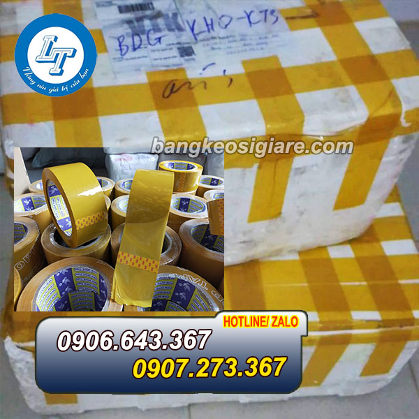 GIÁ BĂNG DÍNH ĐỤC/TRONG DÁN THÙNG băng keo dùng dán thùng