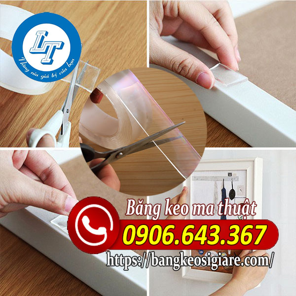 CƠ SỞ BĂNG KEO SIÊU DÍNH TRONG SUỐT GIÁ RẺ TPHCM ứng dụng băng keo ma thuật