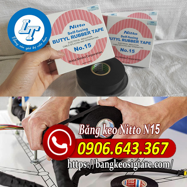 GIá sỉ băng keo nitto n15 toàn quốc Băng keo nitto dùng quấn dây điện