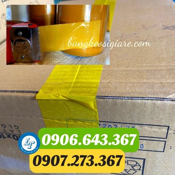 BĂNG KEO VÀNG CHANH 100 YARD GIÁ RẺ BÌNH CHÁNH ỨNG DỤNG BĂNG KEO VÀNG CHANH