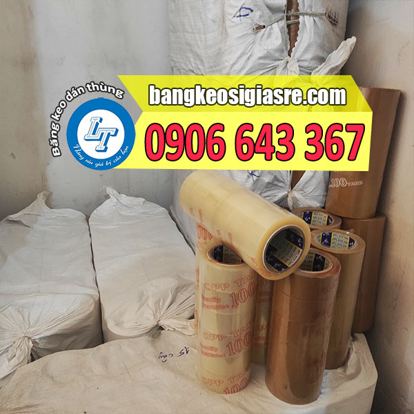 nhà cung cấp băng keo dán thùng carton giá sỉ miền Nam xưởng băng keo dán thùng