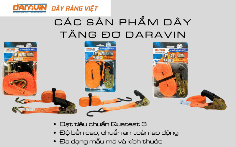 Các sản phẩm dây tăng đơ của DARAVIN được bán trên thị trường cho người tiêu dùng Việt Nam Các sản phẩm dây tăng đơ của DARAVIN được bán trên thị trường cho người tiêu dùng Việt Nam