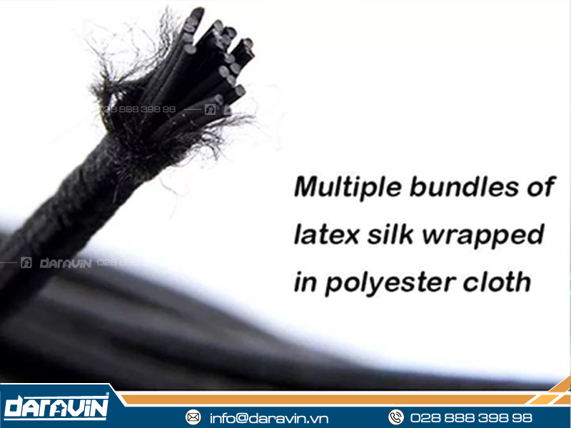 Cấu tạo dây thun tròn bọc vải Cấu tạo dây thun tròn bọc vải