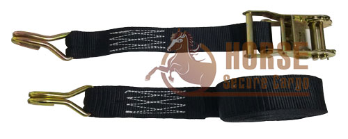 Dây chằng hàng tăng đơ 2T bản 38x6m đen mócJ Dây chằng hàng tăng đơ 2T bản 38x6m đen mócJ