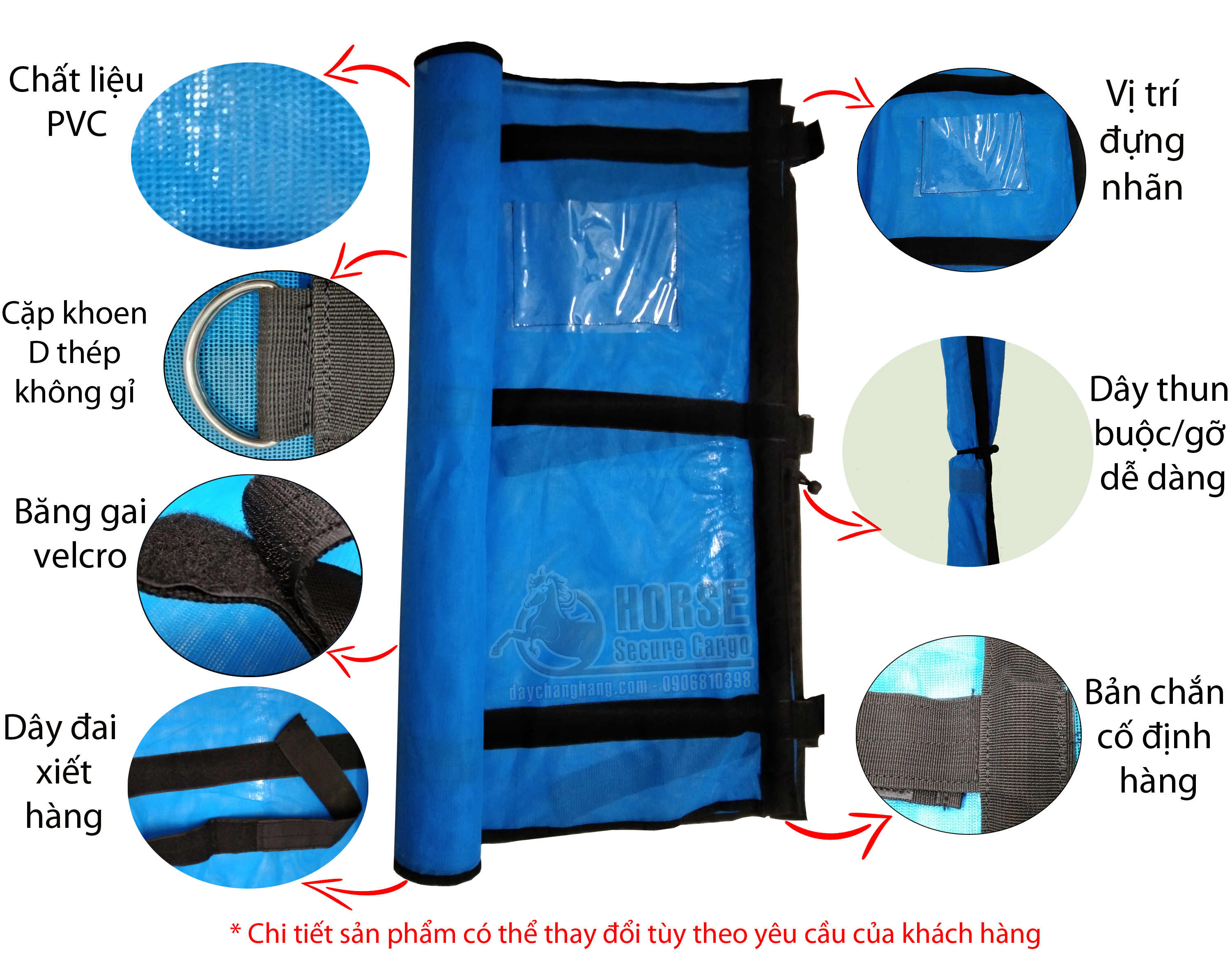 Cấu tạo lưới quấn pallet tái sử dụng