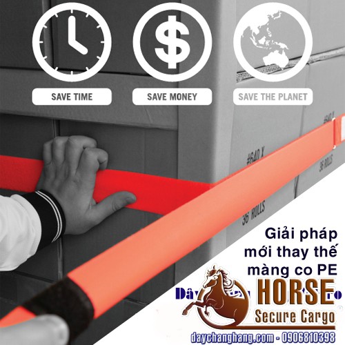 Dây chằng hàng velcro Horse-Secure Cargo