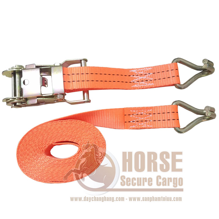 Dây chằng tăng đơ 2T bản 38x10m cam móc J Dây chằng tăng đơ 2T bản 38x10m cam móc J