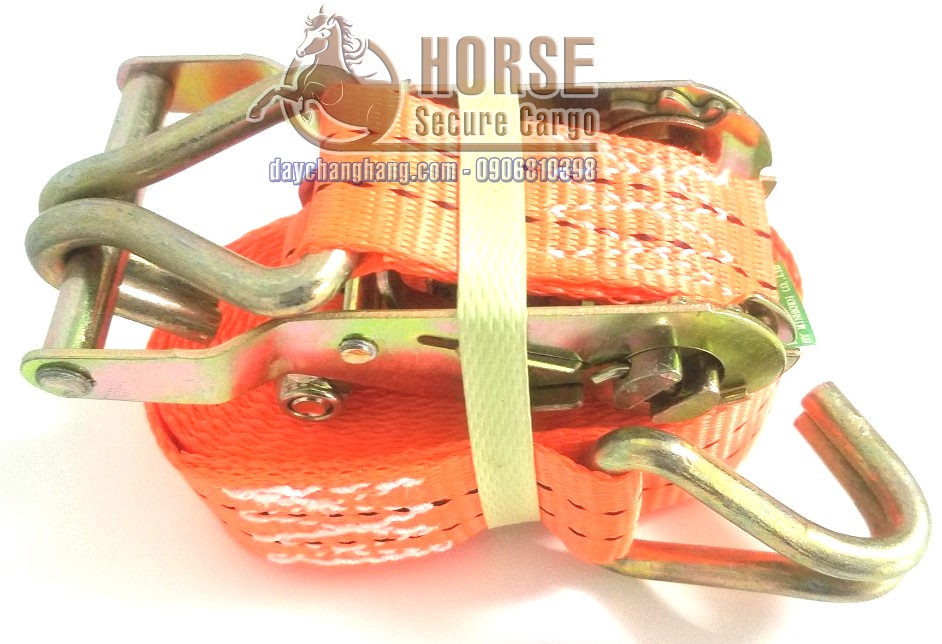 Dây chằng tăng đơ 2T bản 38x6m cam móc J Dây chằng tăng đơ 2T bản 38x6m cam móc J