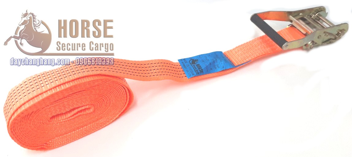 Dây chằng tăng đơ 3T bản 50x6m cam không móc Dây chằng tăng đơ 3T bản 50x6m cam không móc