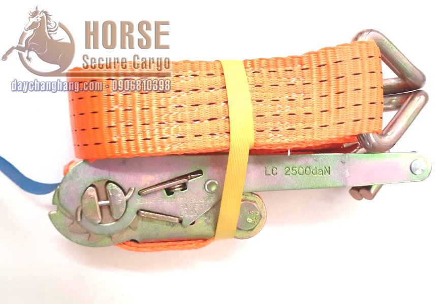 dây chằng tăng đơ 5T bản 50x6m cam móc J dây chằng tăng đơ 5T bản 50x6m cam móc J