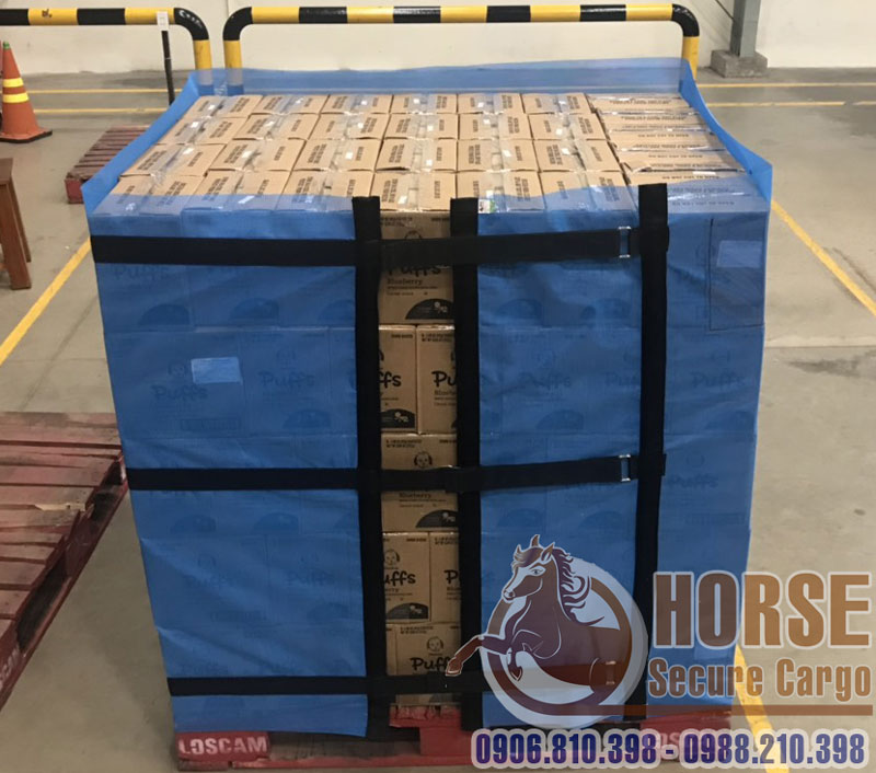Lưới quấn pallet hàng hóa tiêu dùng Lưới quấn pallet hàng hóa tiêu dùng