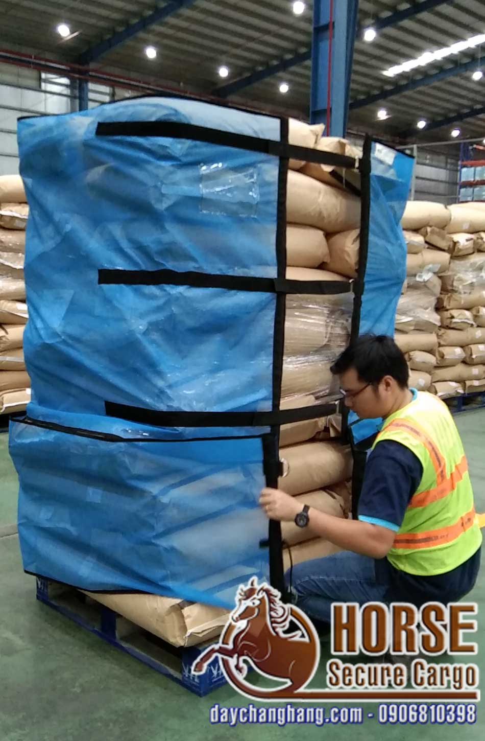 Test Lưới quấn pallet tại khu phức hợp ITL - ICD Bình Dương