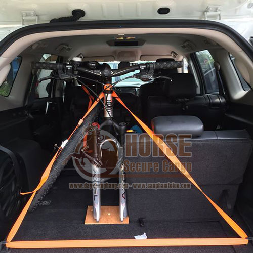 Dây chằng khóa cam sử dụng vận chuyển xe đạp an toàn Dây chằng khóa cam sử dụng vận chuyển xe đạp an toàn