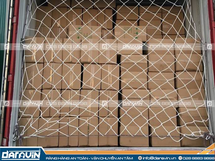 ưu nhược điểm của lưới chắn container sợi dù