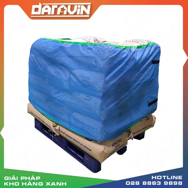 Lưới quấn pallet tái sử dụng có viền thun DARAVIN