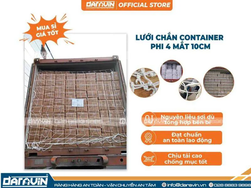 Những Lý Do Nên Sử Dụng Lưới Chắn Container Sợi Dù