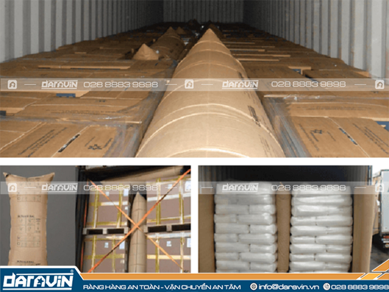Các loại Túi chèn khí lót container Các loại Túi chèn khí lót container