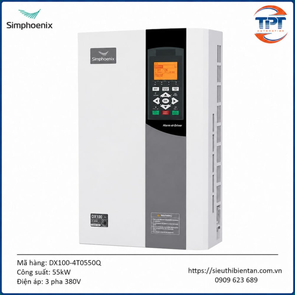 Biến tần 55kW 3 pha 380V Simphoenix DX100-4T0550Q