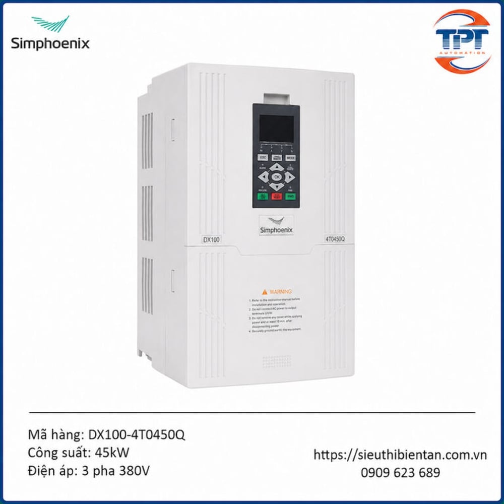 Biến tần 45kW 3 pha 380V Simphoenix DX100-4T0450Q