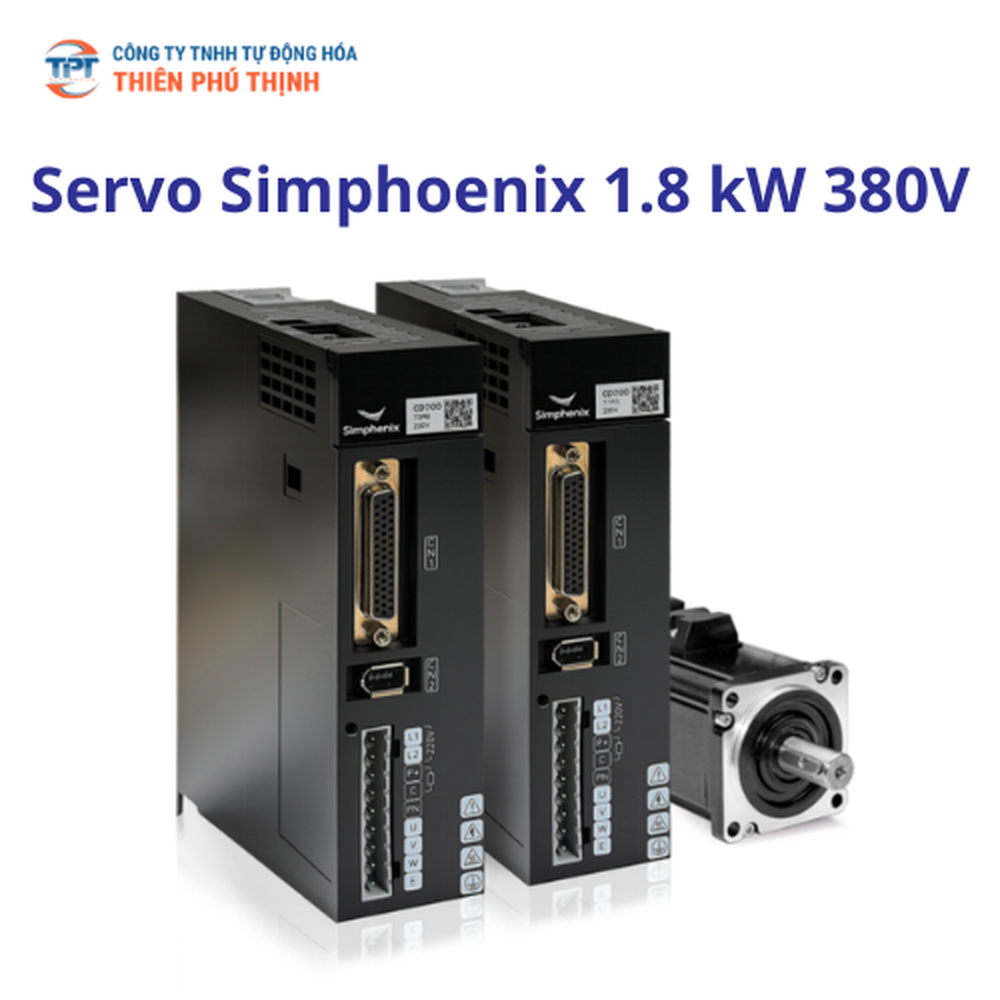 Servo 1.8 kW 380V Simphoenix | Động Cơ CM10-B130F11515C3GM2 Và Driver CD200-F8R5