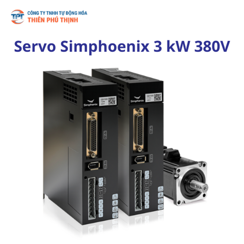 Servo 3 kW 380V Simphoenix | Động Cơ CM10-A180F19015R3GL3 Và Driver CD200-F8R5