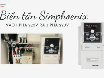 Biến tần vào 1 pha 220v ra 3 pha 220v, bảng giá chi tiết
