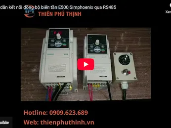 Hướng dẫn kết nối đồng bộ biến tần E500 Simphoenix qua RS485