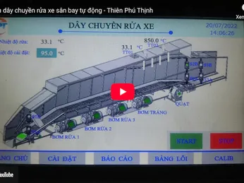 Tủ điện dây chuyền rửa xe sân bay tự động